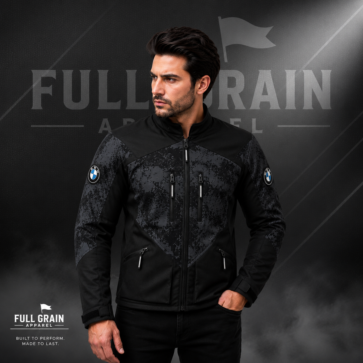 Airflow summer touring jacket independently produced by Full Grain Apparel with custom sizing available