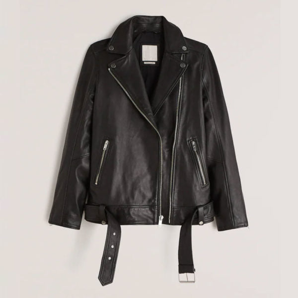 Women’s Black Lambskin Leather Biker Jacket | Luxury Soft-Touch Moto | Full Grain Apparel