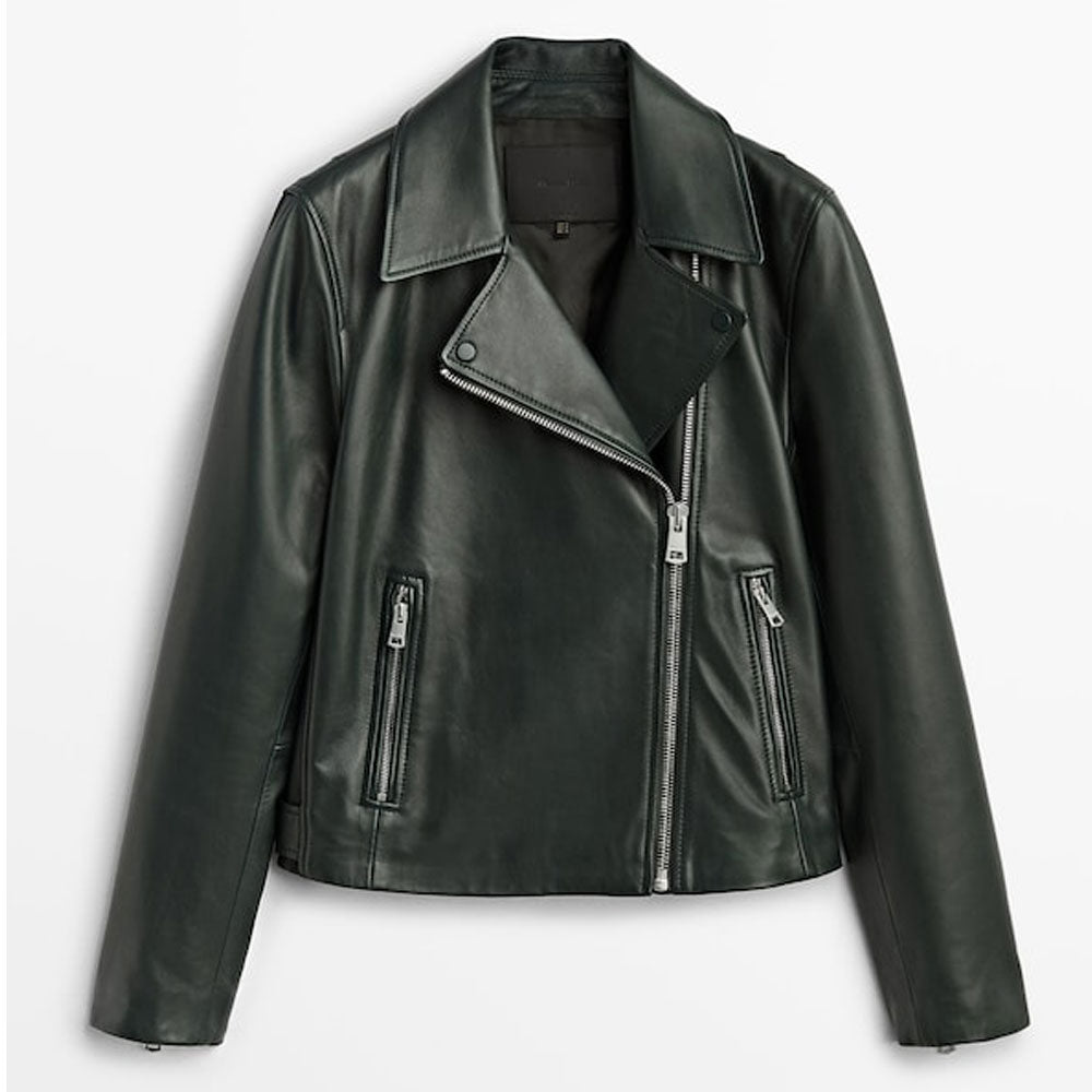 Women’s Black Biker Leather Jacket | Essential Full-Grain Moto | Full Grain Apparel