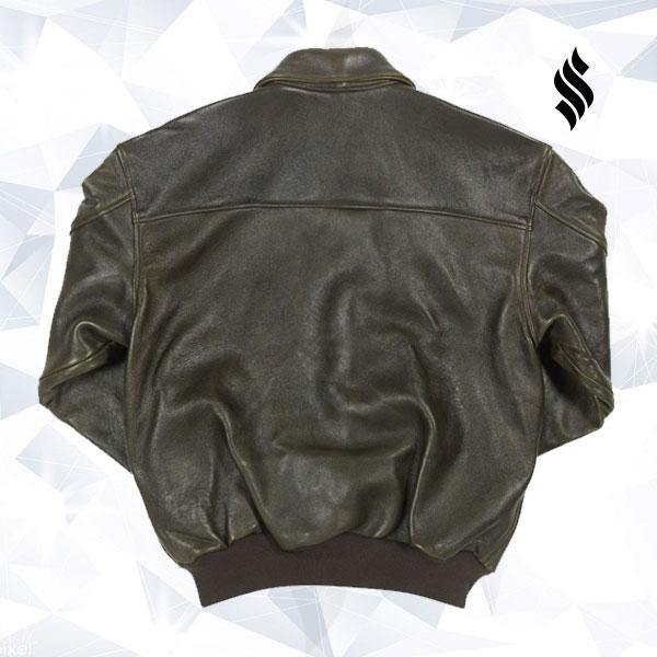 Chaqueta de aviador A-2 "100 Misiones" | Edición Vuelo Patrimonial | Prenda de cuero plena flor