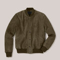Men’s A1 Sheepskin Suede Leather Bomber Jacket - Heritage Flight Edition | Full Grain Apparel