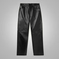Men’s "Midnight Stealth" Leather Jeans | Premium Black Sheepskin | Genuine 5-Pocket Fashion Leather Trousers | Full Grain Apparel