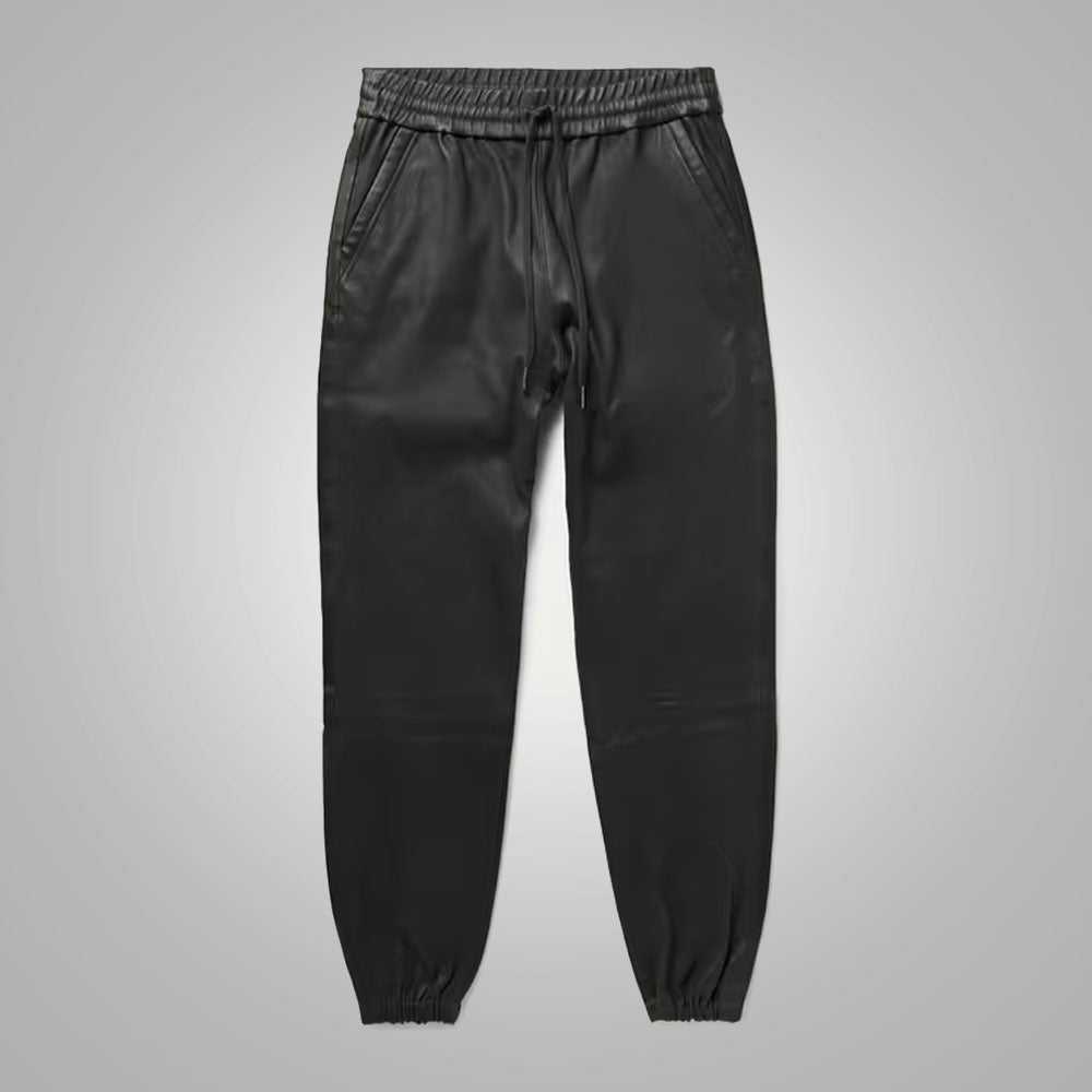 Men’s "Apex-Black" Designer Trousers | Premium Black Sheepskin | New Style High-Fashion Leather Pants | Full Grain Apparel