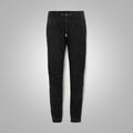 Men’s "Shadow-Grain" Leather Jeans | Premium Black Sheepskin | Genuine 5-Pocket Leather Trousers | Full Grain Apparel
