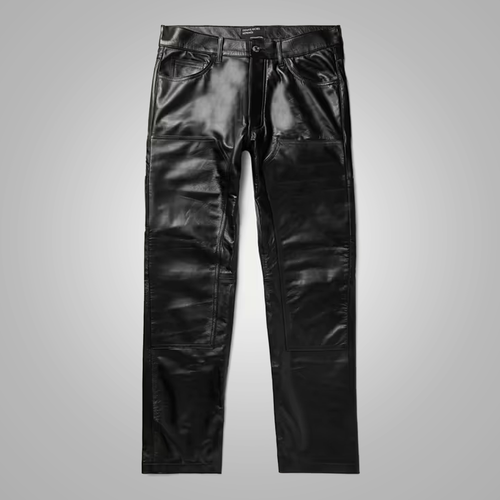 Men’s "Arctic-Skin" Shearling Jeans | Premium Black Sheepskin | Ultra-Slim Skinny Leather Trousers with Fur Lining | Full Grain Apparel