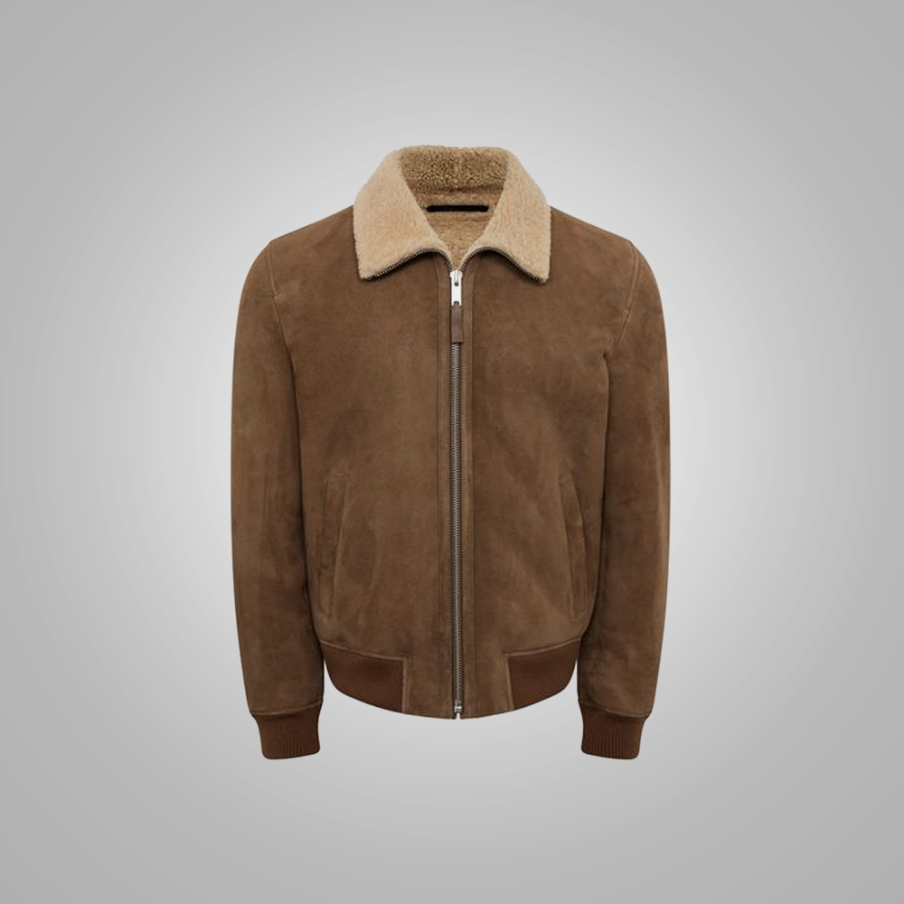 Men’s "Sky-Heritage" B3 Aviator | Classic Brown Sheepskin | Authentic Shearling Bomber Flying Jacket | Full Grain Apparel