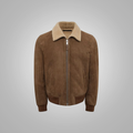 Men’s "Sky-Heritage" B3 Aviator | Classic Brown Sheepskin | Authentic Shearling Bomber Flying Jacket | Full Grain Apparel