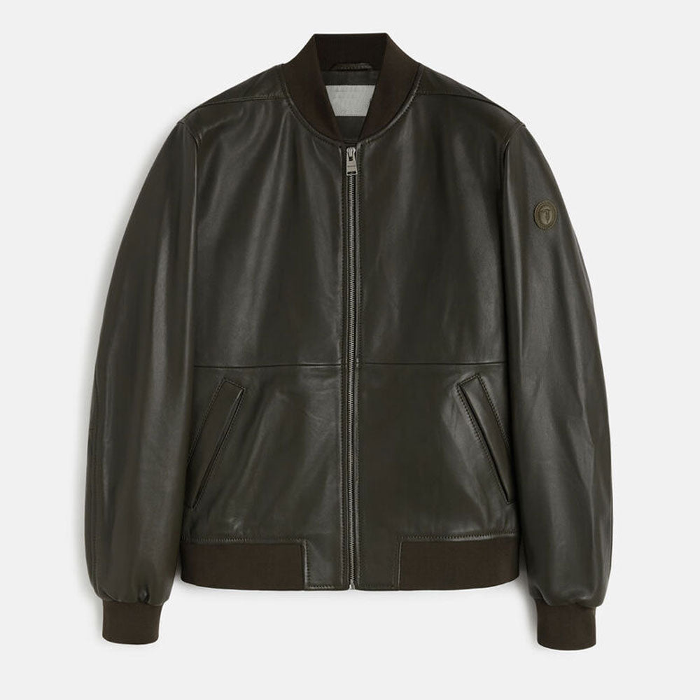 Men’s Classic Bomber Leather Jacket - Essential Aviator Edition | Full Grain Apparel