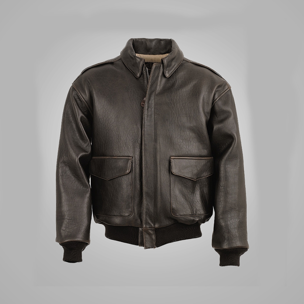 Men’s "Sky-High Heritage" A2 Bomber | Premium Vintage Lambskin | Authentic 1940s Flight Leather Jacket | Full Grain Apparel