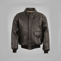Men’s "Sky-High Heritage" A2 Bomber | Premium Vintage Lambskin | Authentic 1940s Flight Leather Jacket | Full Grain Apparel