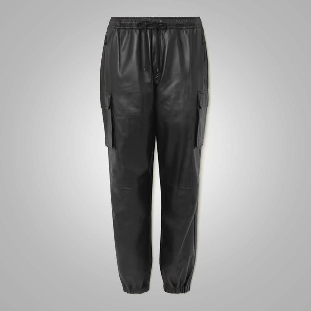 Men’s "Phantom Moto" Biker Trousers | Premium Black Sheepskin | Genuine Leather High-Performance Pants | Full Grain Apparel