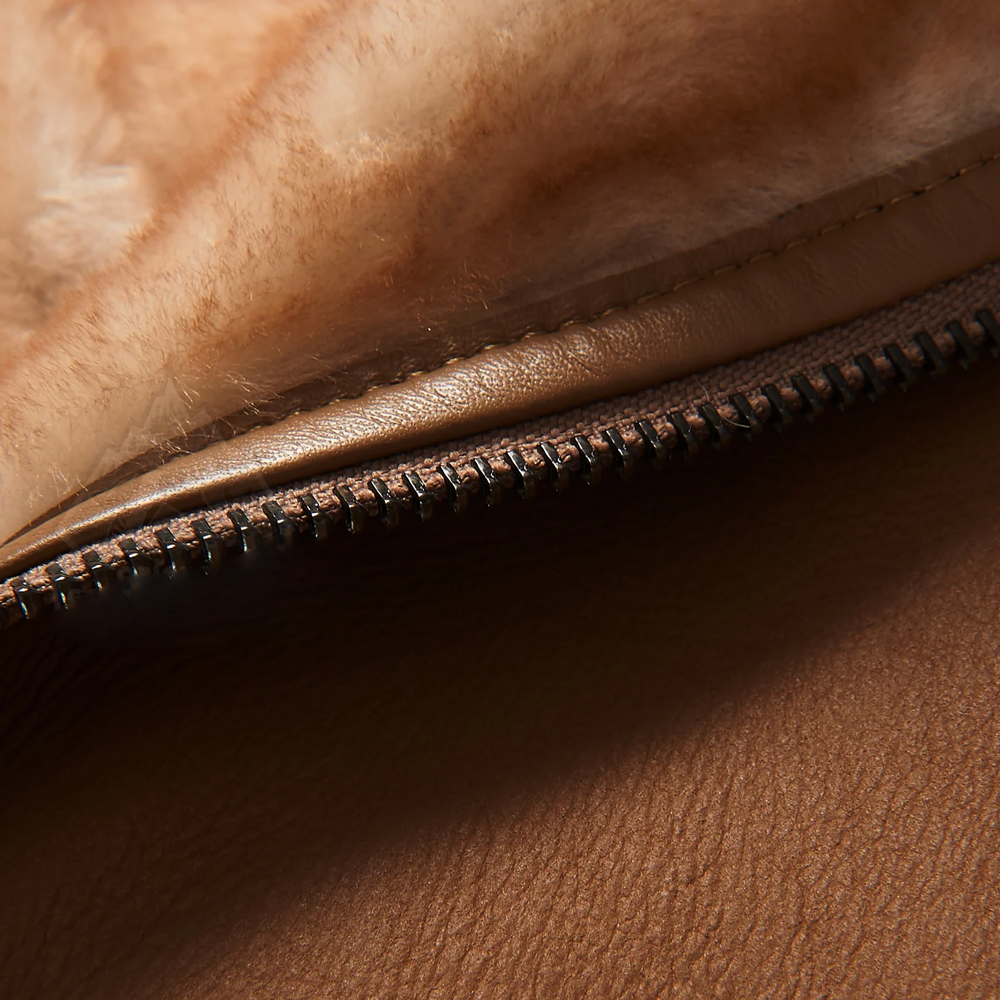 Men’s "Sky-Commander" B3 Aviator | Heritage Brown Real Sheepskin | Premium Shearling Bomber Flying Jacket | Full Grain Apparel