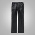 Men’s "Neo-Classic" Urban Jeans | Premium Black Sheepskin | New Style 5-Pocket Fashion Leather Trousers | Full Grain Apparel