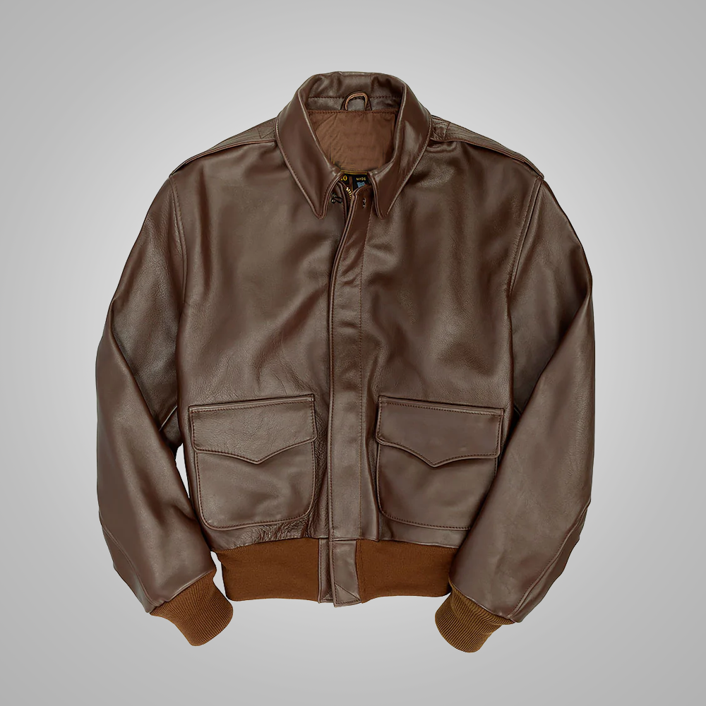 Men’s "Thunderbolt" B3 Aviator | Heavy-Duty Brown Sheepskin | Grade-A Cream Shearling | Full Grain Apparel