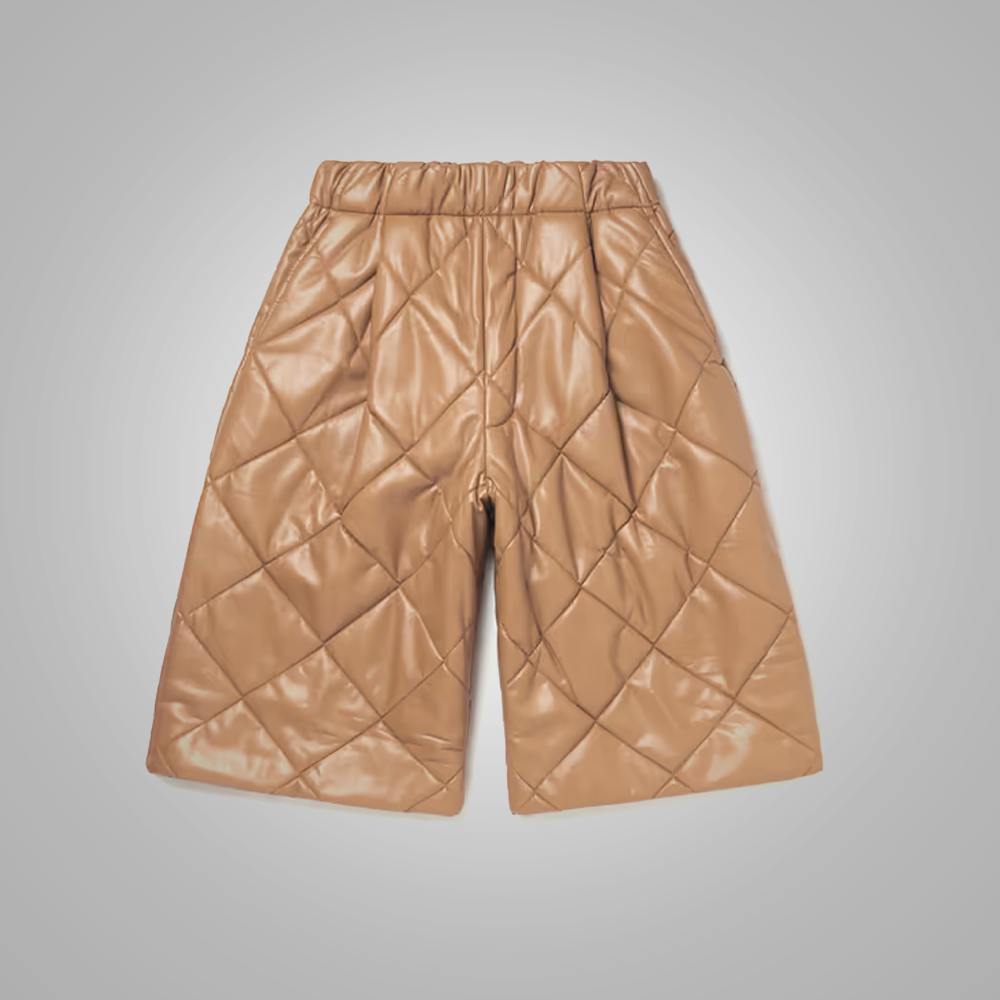 Men’s "Desert Dune" Premium Shorts | Genuine Camel Tan Sheepskin | Luxury Soft Leather Urban Shorts | Full Grain Apparel