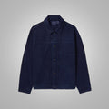 Men’s "Indigo Horizon" Suede Trucker | Premium Navy Blue Goatskin Suede | Genuine Soft Leather Classic Sport Coat | Full Grain Apparel