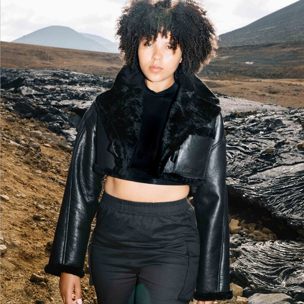 Women’s "Midnight Stealth" B3 | Premium Black Sheepskin | Genuine Shearling Pilot Aviator Jacket | Full Grain Apparel