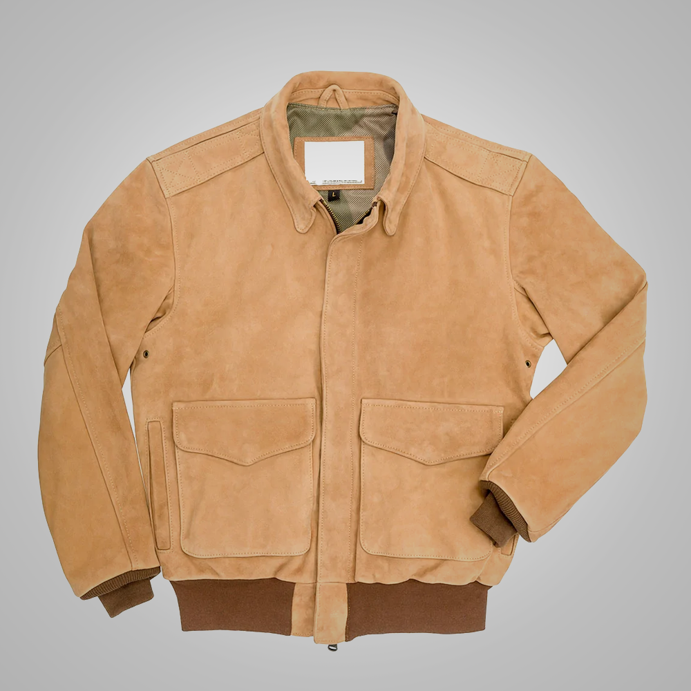 Men’s "Hybrid Commander" Aviator | Premium Brown A-2 Leather | B3-Spec Full Shearling Lining | Full Grain Apparel