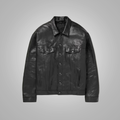Men’s "Special Ops" Suede Shearling Trucker | Premium Army Black Goatskin Suede | Genuine Leather Tactical-Style Winter Jacket | Full Grain Apparel