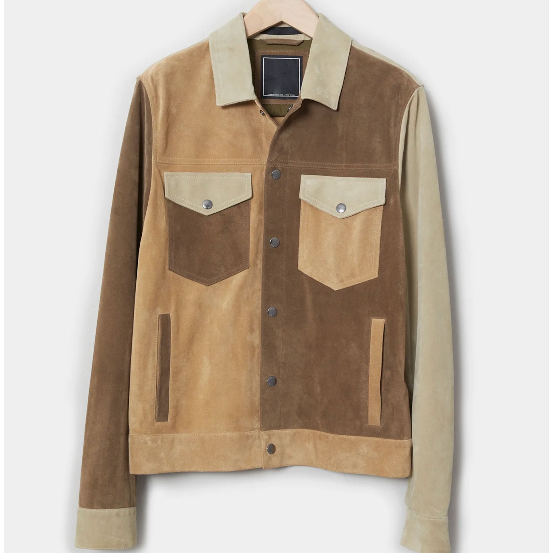 Men’s "Hybrid Moto" Suede Shacket | Genuine Goat Suede | Biker-Jeans Fusion Jacket | Full Grain Apparel