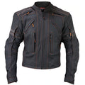 Men’s ‘Street’ Matte Black Leather Armored Jacket | Tactical Stealth Outerwear | Full Grain Apparel