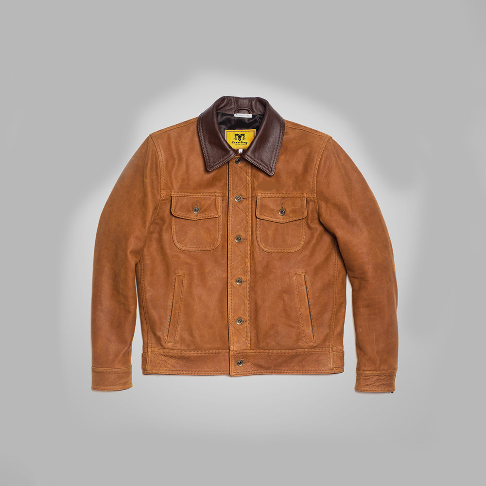 Men’s "Ancient Trails" Western Jacket | Premium Brown Native Suede | Hand-Crafted American Heritage Coat | Full Grain Apparel