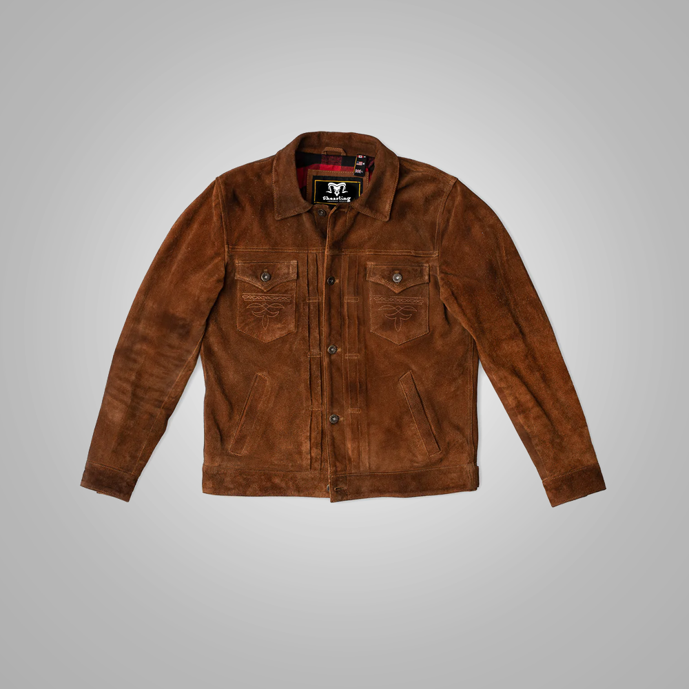 Men’s "Midnight Range" Western Jacket | Premium Chocolate Brown Suede | Authentic Hand-Cut Fringe & Heritage Yokes | Full Grain Apparel