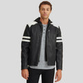 Men’s Cody Black Biker Leather Jacket | Real Sheepskin Cycle Racer | Full Grain Apparel