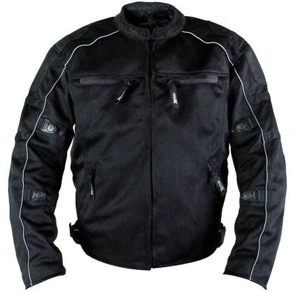 Men’s ‘Troubled’ Black All-Weather Mesh Jacket | X-Armor Hybrid Outerwear | Full Grain Apparel