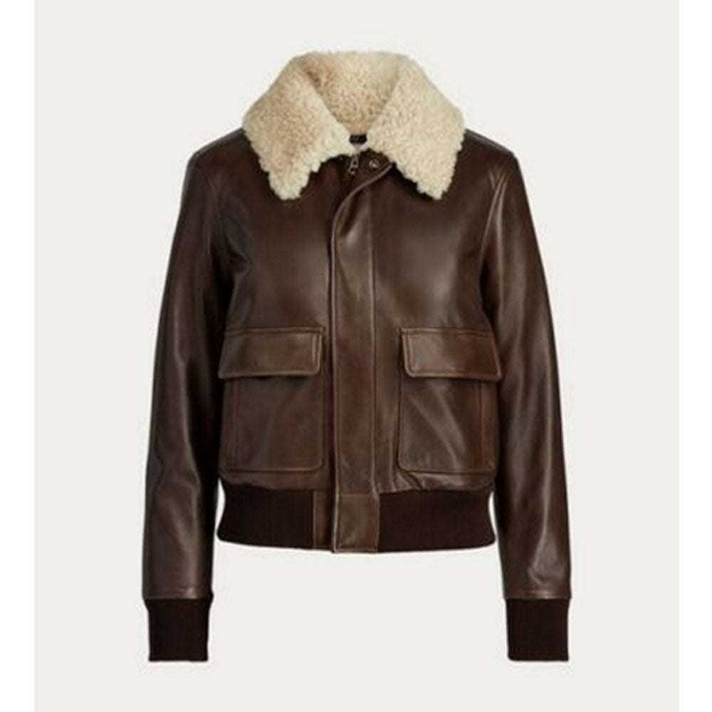 Women’s Aviator Sheepskin Shearling Motorbike Bomber | High-Performance Flight & Moto Hybrid | Full Grain Apparel