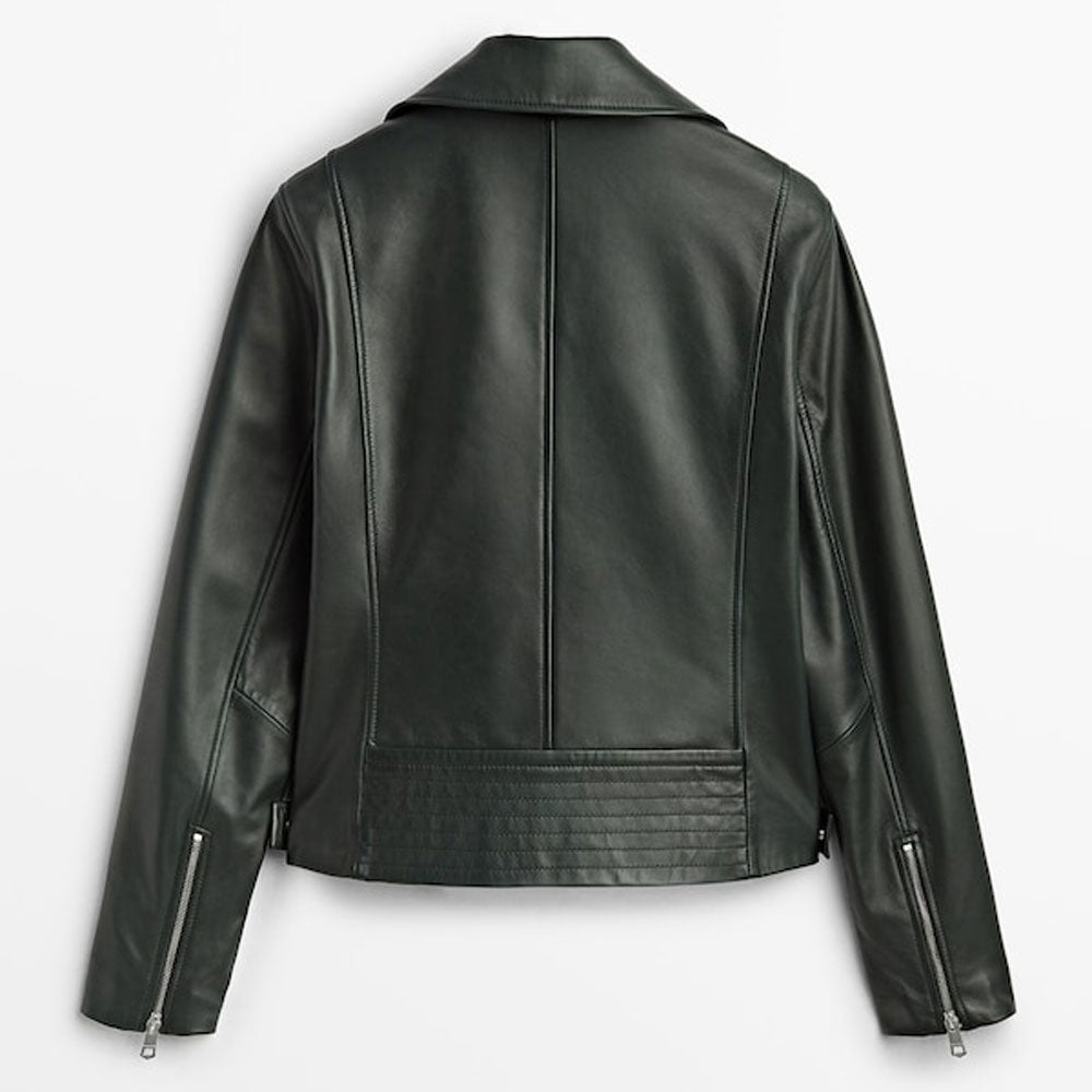 Women’s Black Biker Leather Jacket | Essential Full-Grain Moto | Full Grain Apparel