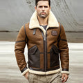 Men’s B-6 RAF Flight Shearling Sheepskin Leather Jacket - The Streamlined Aviator | Full Grain Apparel