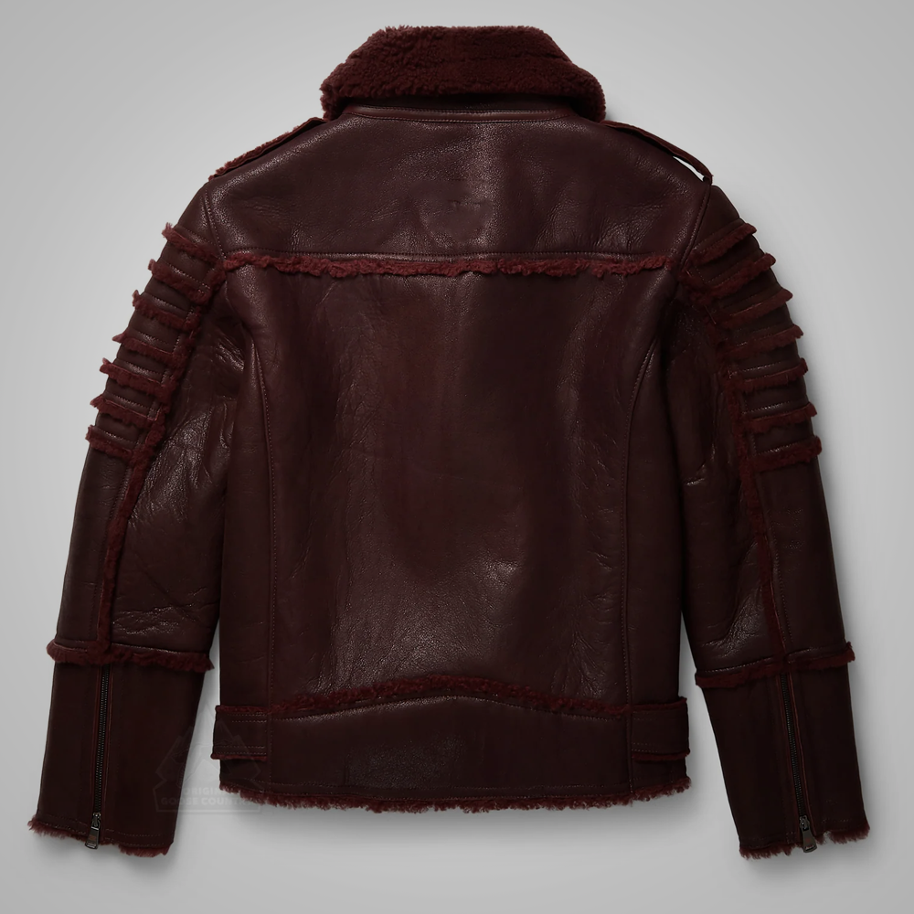 Men’s "Summit-Standard" B3 Aviator | Real Brown Sheepskin | Heritage Shearling Bomber Flying Jacket | Full Grain Apparel
