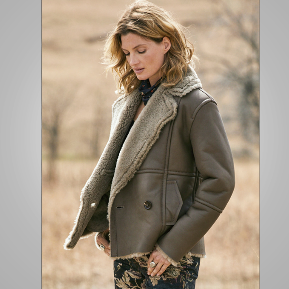 Women’s "Cloud-Struck" B3 Aviator | Premium Top-Grain Leather | Authentic Sheepskin Real Fur Bomber Jacket | Full Grain Apparel