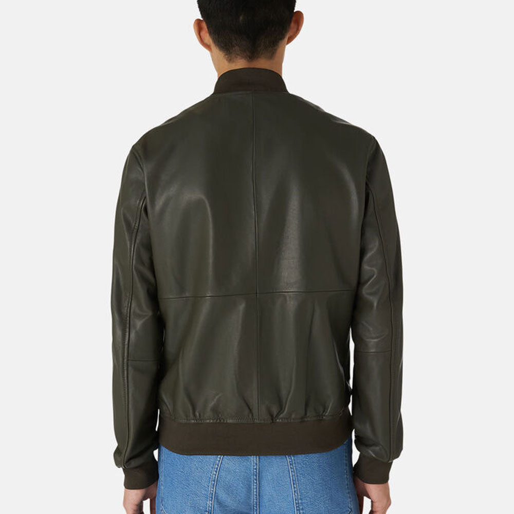 Men’s Classic Bomber Leather Jacket - Essential Aviator Edition | Full Grain Apparel