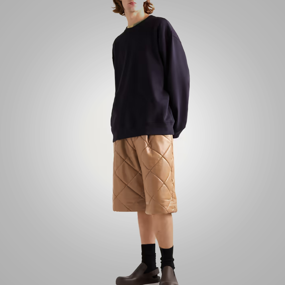 Men’s "Desert Dune" Premium Shorts | Genuine Camel Tan Sheepskin | Luxury Soft Leather Urban Shorts | Full Grain Apparel