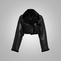 Women’s "Midnight Stealth" B3 | Premium Black Sheepskin | Genuine Shearling Pilot Aviator Jacket | Full Grain Apparel