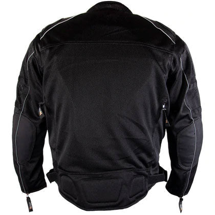 Men’s ‘Troubled’ Black All-Weather Mesh Jacket | X-Armor Hybrid Outerwear | Full Grain Apparel