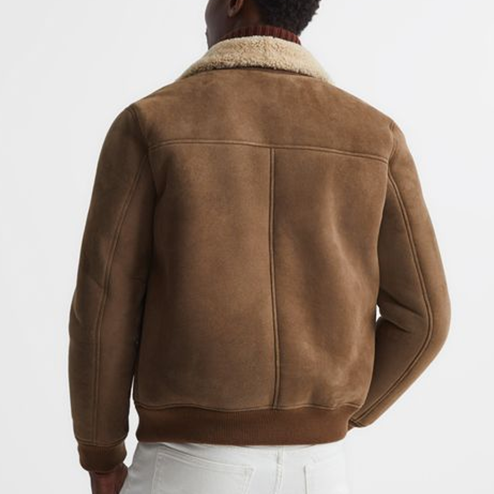 Men’s "Sky-Heritage" B3 Aviator | Classic Brown Sheepskin | Authentic Shearling Bomber Flying Jacket | Full Grain Apparel