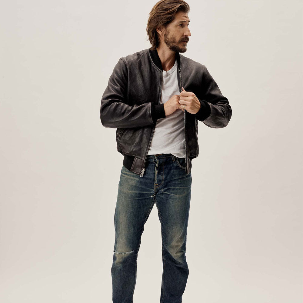 Men’s Military A-1 Pilot Leather Bomber Jacket - Heritage Aviator Edition | Full Grain Apparel