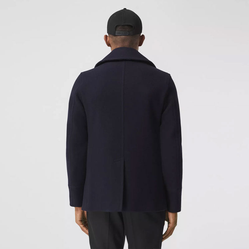 Men’s "Heritage Mariner" Peacoat | Dark Navy Melton Wool | Authentic Naval Double-Breasted Overcoat | Full Grain Apparel