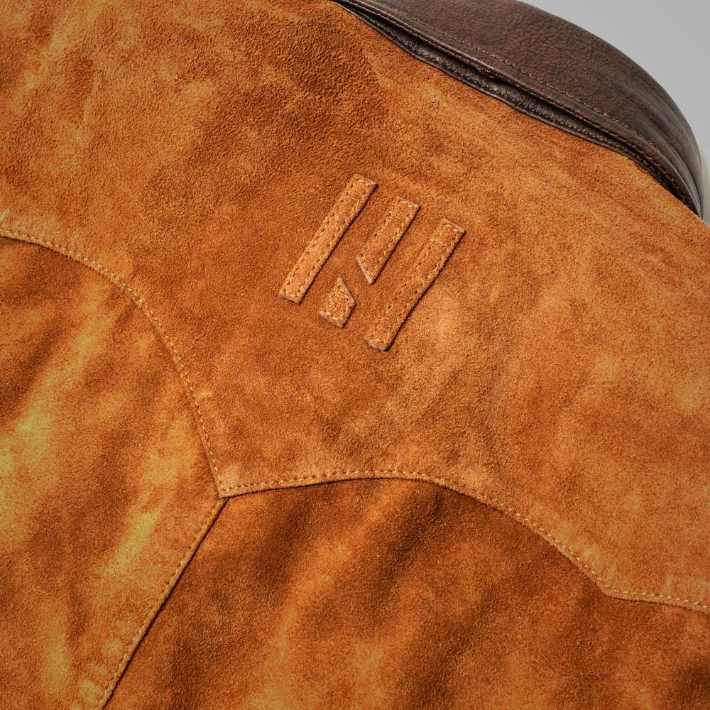 Men’s "Midnight Frontier" Suede Jacket | Premium Brown Calf Suede | Authentic Hand-Cut Fringe Western Jacket | Full Grain Apparel