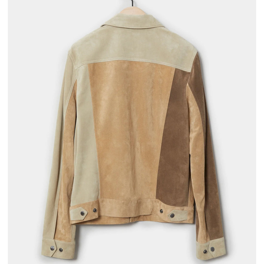 Men’s "Hybrid Moto" Suede Shacket | Genuine Goat Suede | Biker-Jeans Fusion Jacket | Full Grain Apparel