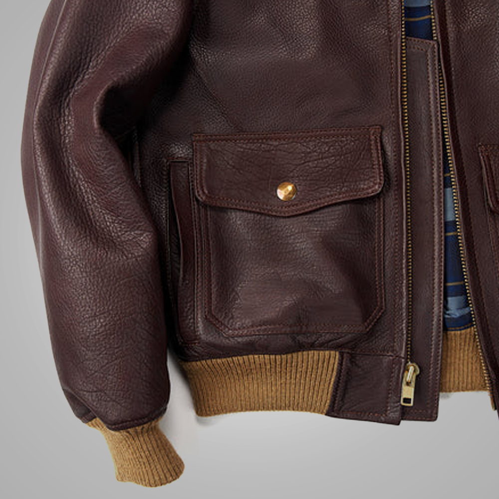 Men’s "Vertical Limit" A2-RAF Hybrid | Premium Brown Sheepskin | Full Shearling-Lined Flight Armor | Full Grain Apparel