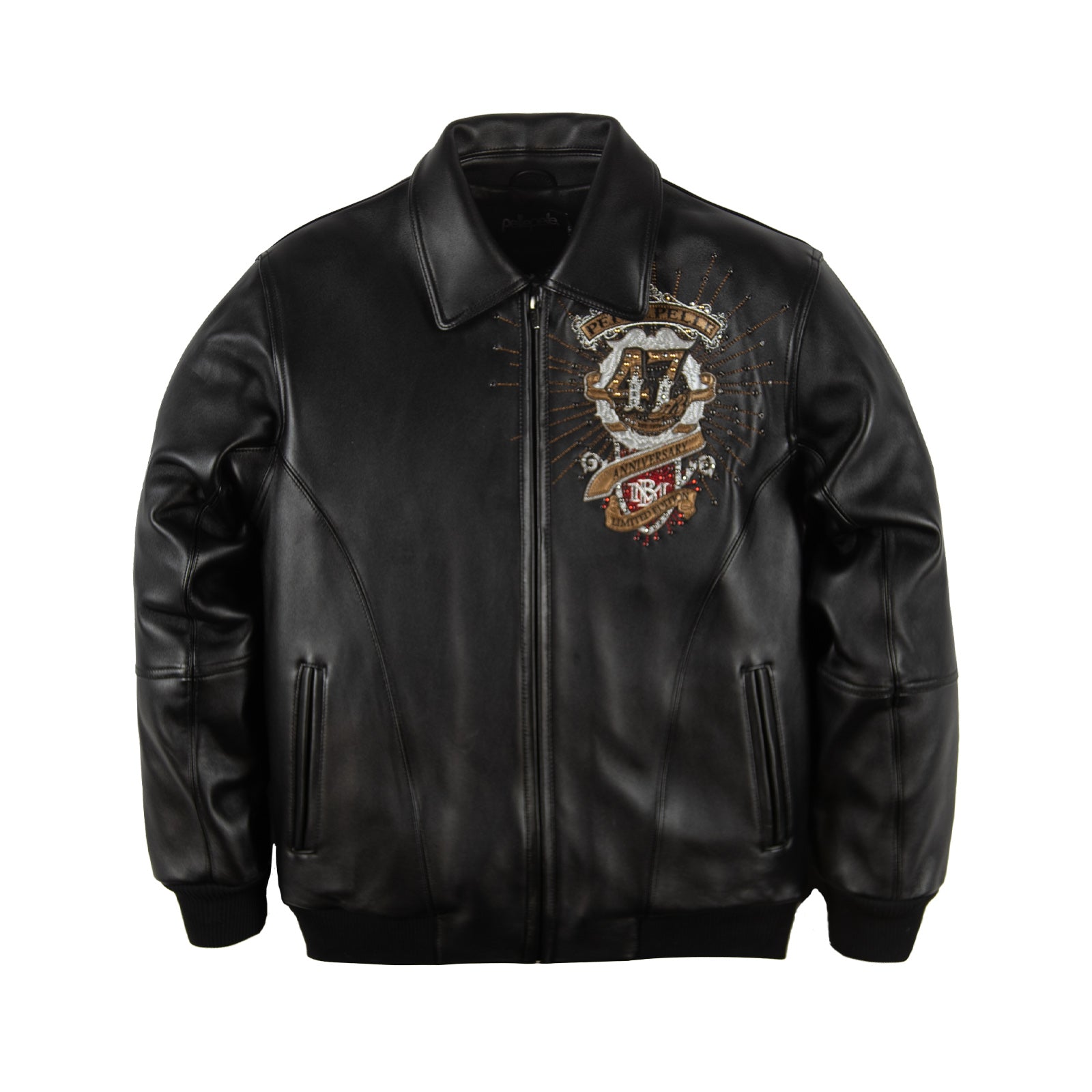 Men’s "Signature-47" Anniversary | 100% Genuine Full-Grain Cowhide | Pelle Pelle Inspired 47th Collectors Series Jacket | Full Grain Apparel