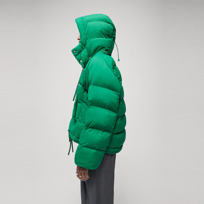 Women’s "Evergreen Essence" Puffer | Premium Forest Green Matte Finish | Lightweight Quilted Minimalist Jacket | Full Grain Apparel