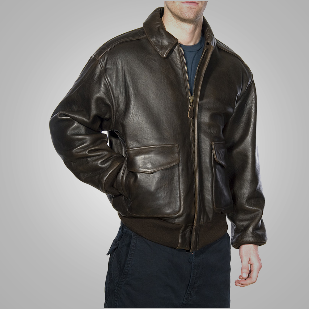 Men’s "Sky-High Heritage" A2 Bomber | Premium Vintage Lambskin | Authentic 1940s Flight Leather Jacket | Full Grain Apparel