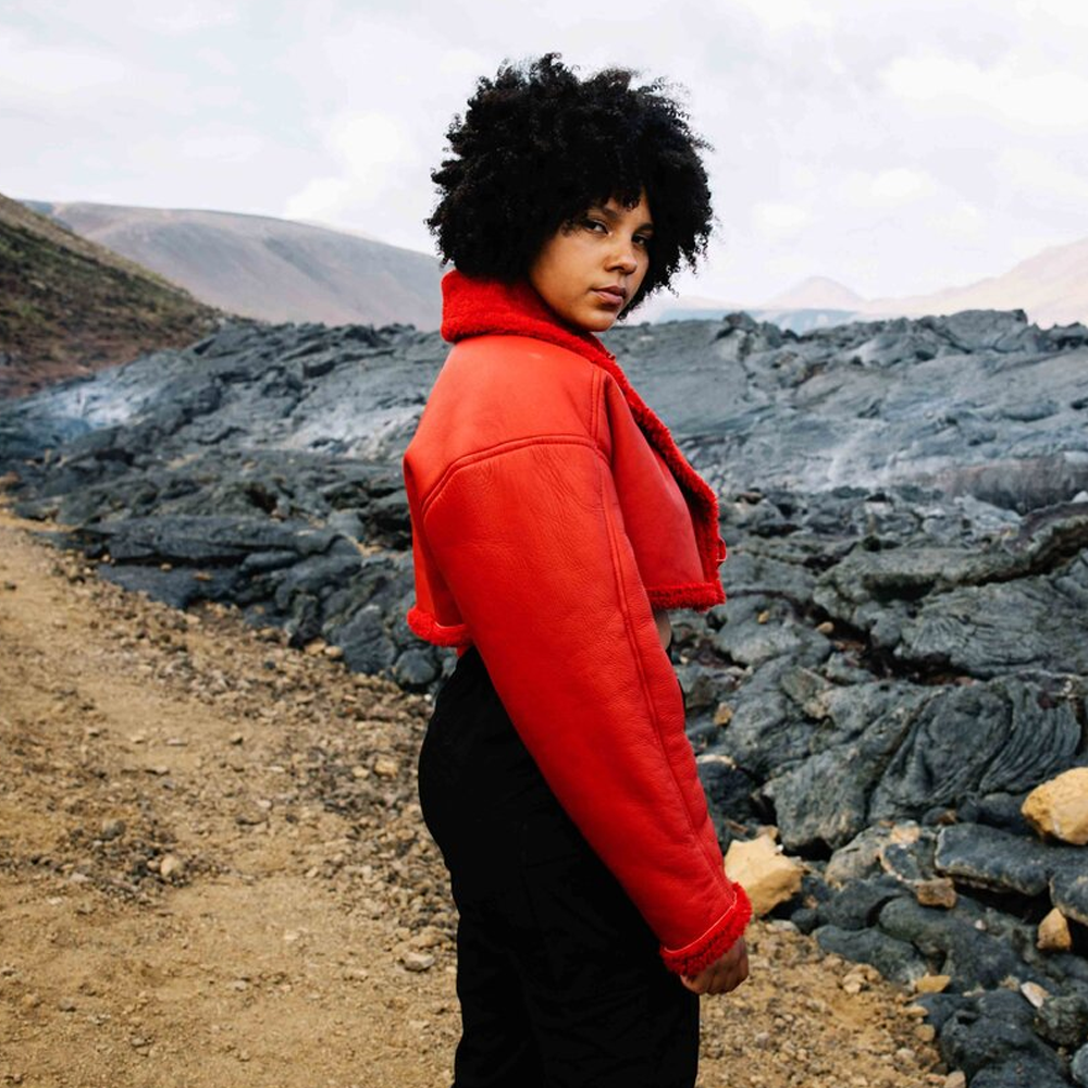 Women’s "Crimson Ace" B3 Bomber | Premium Red Sheepskin | Real Leather & Faux Fur Shearling Aviator | Full Grain Apparel