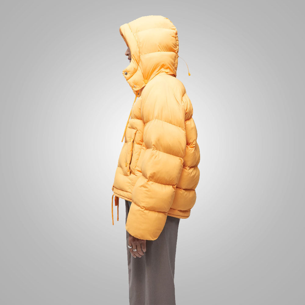 Women’s "Aura Flare" Designer Puffer | Premium High-Gloss Finish | Unique A-Line Sculpted Winter Jacket | Full Grain Apparel