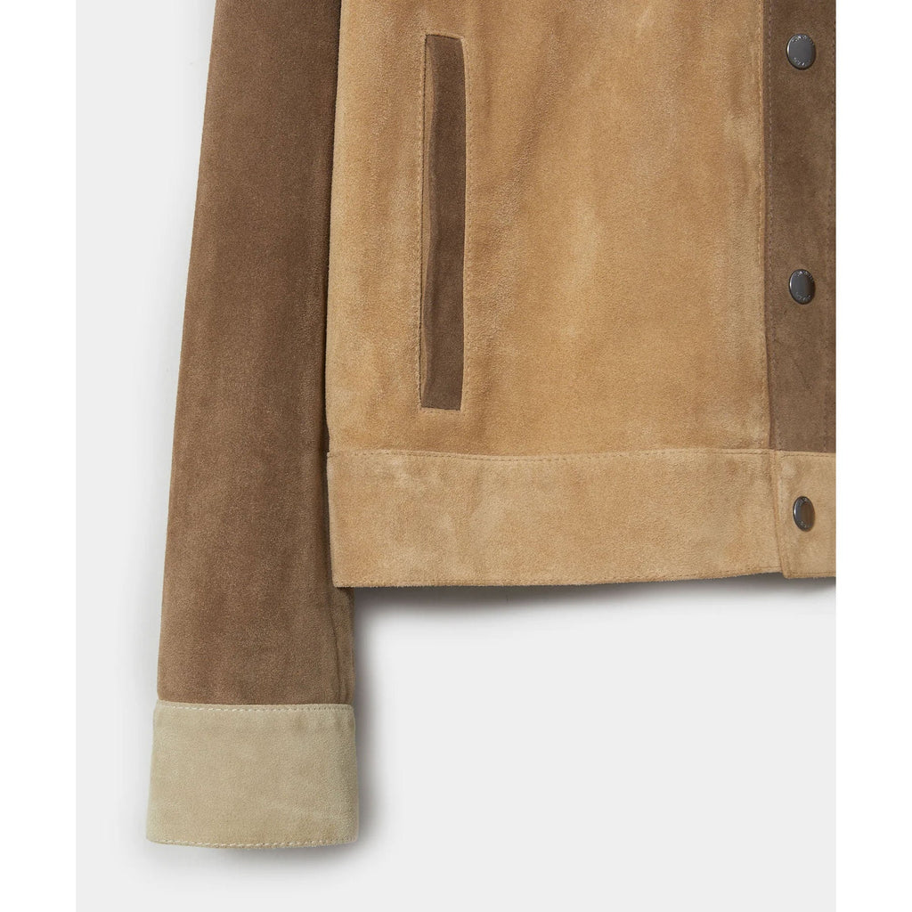 Men’s "Hybrid Moto" Suede Shacket | Genuine Goat Suede | Biker-Jeans Fusion Jacket | Full Grain Apparel